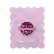 BY31&reg; Pin "Give me space" op kaartje Multicolour purple-yellow-gold