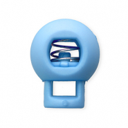 Gekleurde onderdelen koordstopper bal Light blue