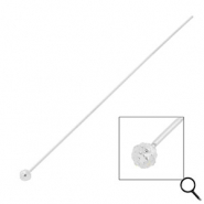 BY31® Roestvrij stalen (RVS) Stainless steel onderdelen nietstiften met bolletje 70mm Silver