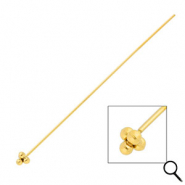 BY31® Roestvrij stalen (RVS) Stainless steel onderdelen nietstiften met bollen 70mm Gold