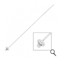 BY31® Roestvrij stalen (RVS) Stainless steel onderdelen nietstiften met bollen 70mm Silver