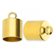 Roestvrij stalen (RVS) Stainless steel onderdelen eindkap &Oslash;10mm met oog Gold