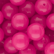 18 mm DQ&reg; acryl kralen shiny Magenta pink