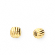Roestvrij stalen (RVS) stainless steel kralen 3mm Gold