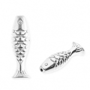 Roestvrij stalen (RVS) stainless steel kralen vis Silver