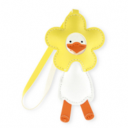 Statement hangers gans met bloem Yellow-white-orange