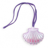 Statement hangers schelp Lilac holographic-purple