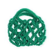 Handgemaakte gehaakte tasjes Dark green