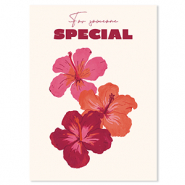 BY31&reg; Sieraden kaartjes "For someone special" Off white-bordeaux red-coral red-pink