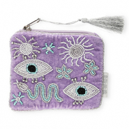 BY31&reg; Etui mystiek Purple-white-turquoise blue-silver