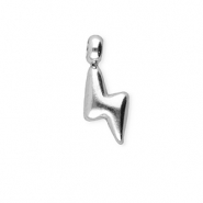 BY31® Roestvrij stalen (RVS) Stainless steel bedels bliksem Silver