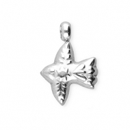 BY31® Roestvrij stalen (RVS) Stainless steel bedels vogel Silver