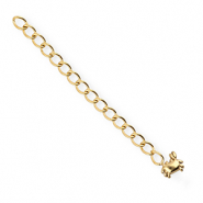 BY31&reg; Roestvrij stalen (RVS) stainless steel onderdelen verlengketting set krab Gold