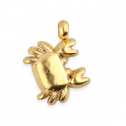 BY31&reg; Roestvrij stalen (RVS) Stainless steel bedels krab Gold