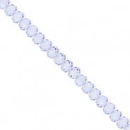 Top Facet kralen 4x3mm disc Blue
