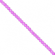 Top Facet kralen 3x2mm disc Purple