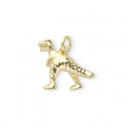 Brass TQ metaal bedels dinosaurus Gold