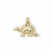 Brass TQ metaal bedels dinosaurus Gold