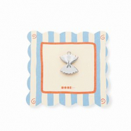 BY31® Eco-brass metaal bedels farfalle pasta Silver