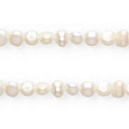 TQ zoetwaterparels rond 7-8mm Natural white