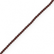 Top Facet kralen 3x2mm disc Dark lavender grey