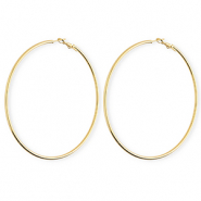Roestvrij stalen (RVS) Stainless steel oorbellen / creolen Gold