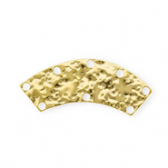 BY31® Roestvrij stalen (RVS) Stainless steel onderdelen tussenstuk boog met 8 oogjes Gold