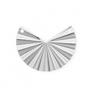 BY31® Roestvrij stalen (RVS) Stainless steel onderdelen tussenstuk waaier met 2 oogjes Silver