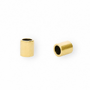 Roestvrij stalen (RVS) Stainless steel onderdelen eindkap Ø2.5mm Gold