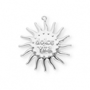BY31® Eco-brass metaal bedels zon Dolce vita"" Silver