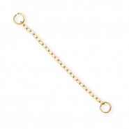 BY31&reg; Roestvrij stalen (RVS) Stainless steel jasseron bedels / tussenstuk ankerketting Gold