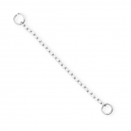 BY31&reg; Roestvrij stalen (RVS) Stainless steel jasseron bedels / tussenstuk ankerketting Silver