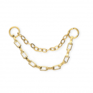 BY31&reg; Roestvrij stalen (RVS) Stainless steel jasseron bedels / tussenstuk duo layer Gold