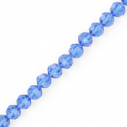 Top Facet kralen rond 8 mm Sky blue