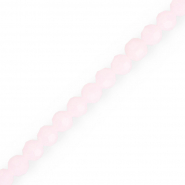 Top Facet kralen rond 6 mm Light pink