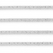 Roestvrij stalen (RVS) Stainless steel onderdelen jasseron dubbele gourmetschakel Silver
