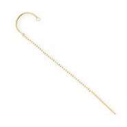 BY31&reg; Roestvrij stalen (RVS) Stainless steel onderdelen oorbellen&nbsp;/&nbsp;creolen met oogje Gold