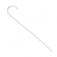 BY31&reg; Roestvrij stalen (RVS) Stainless steel onderdelen oorbellen&nbsp;/&nbsp;creolen met oogje Silver