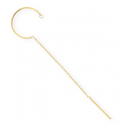 BY31&reg; Roestvrij stalen (RVS) Stainless steel onderdelen oorbellen&nbsp;/&nbsp;creolen met oogje Gold