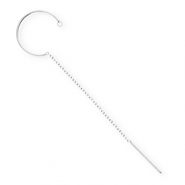 BY31&reg; Roestvrij stalen (RVS) Stainless steel onderdelen oorbellen&nbsp;/&nbsp;creolen met oogje Silver