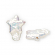 Imperfecte zoetwaterparels ster Natural white