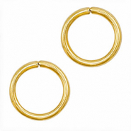 Roestvrij stalen (RVS) stainless steel onderdelen buigring 7mm Goud