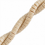 Natuursteen kralen disc 4mm Marble beige