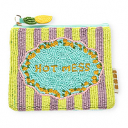 BY31® Etui "HOT MESS" Turquoise blue-lime yellow-lilac-orange