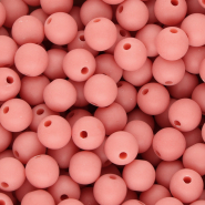 10 mm DQ Acryl kralen Coral red