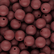 12 mm DQ Acryl kralen Bordeaux red