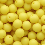 12 mm DQ Acryl kralen Sunshine yellow