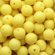 14 mm DQ Acryl kralen Sunshine yellow
