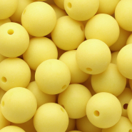 16 mm DQ Acryl kralen Sunshine yellow