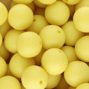 18 mm DQ Acryl kralen Sunshine yellow